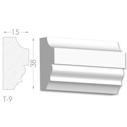 Тяга, молдинг из гипса т-9