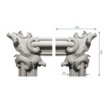 Декоративний кут у-84 h180х180мм