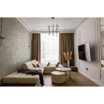 Карниз з гіпсу к-1001 з насиченим малюнком та орнаменом сітки  154х150 мм