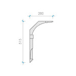 Стельовий карниз К-116 з бетону