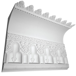 Потолочный карниз К-116 из бетона