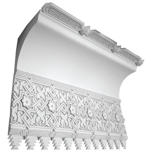 Потолочный карниз К-117 из бетона