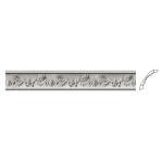 Карниз з гіпсу к-89 h185х150мм