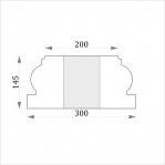 База квадратна ФБК 2 h145 (d180)