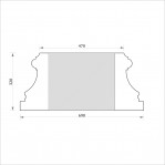 База квадратна ФБК 12 h 320 (d450)