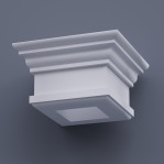 Капітель квадратна ФКК 4 h250 (d250)