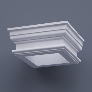 Капітель квадратна ФКК 8 h200 (d350)