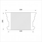 Капітель кругла ФКК 9 h280 (d400)