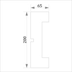 Фасадний молдинг (налічник) ФМ 11 (h 200)