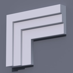 Фасадний молдинг (налічник) ФМ 12 (h 150)