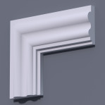 Фасадний молдинг (наличник) ФМ 20 (h 160)