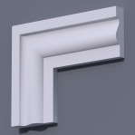 Фасадний молдинг (наличник) ФМ 21 (h 130)