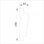 Фасадний молдинг (наличник) ФМ 22 (h 190)