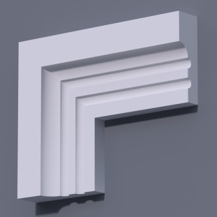 Фасадный молдинг (наличник) ФМ 26 (h 120)