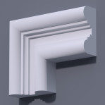 Фасадний молдинг (наличник) ФМ 29 (h 140)