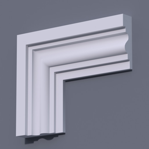 Фасадний молдинг (наличник) ФМ 2 (h 140)