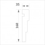 Фасадний молдинг (наличник) ФМ 30 (h 145)