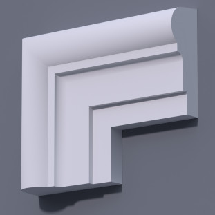 Фасадный молдинг (наличник) ФМ 33 (h 160)