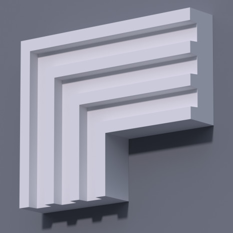 Фасадний молдинг (наличник) ФМ 35 (h 150)