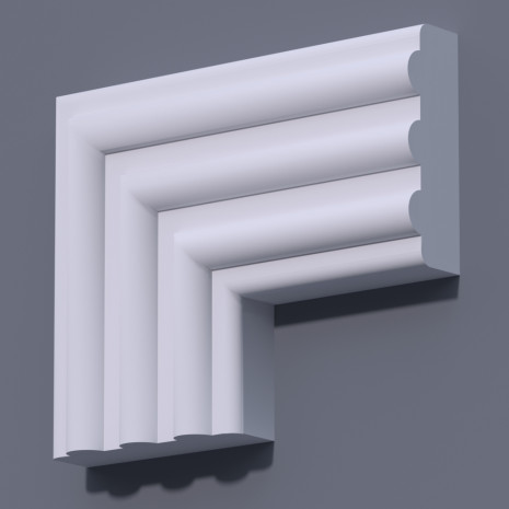 Фасадний молдинг (наличник) ФМ 36 (h 150)