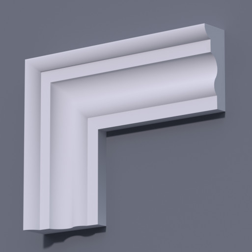 Фасадний молдинг (наличник) ФМ 3 (h 125)