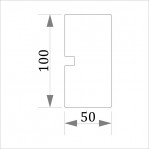 Фасадний молдинг (наличник) ФМ 4 (h 100)