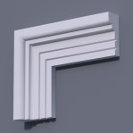 Фасадний молдинг (наличник) ФМ 5 (h 120)