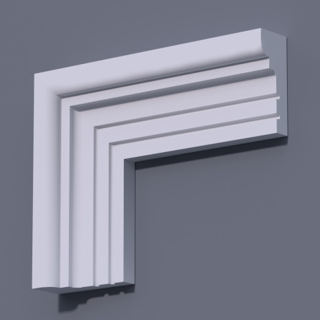 Фасадний молдинг (наличник) ФМ 5 (h 120)