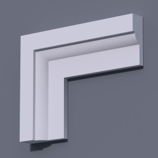 Фасадний молдинг (наличник) ФМ 7 (h 120)