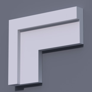 Фасадный молдинг (наличник) ФМ 9 (h 150)