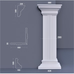 Пілястра кутова ФПЛ 13 w 500