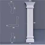 Пілястра кутова ФПЛ 3 w 250 