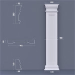 Пілястра ФПЛ 10 w 400