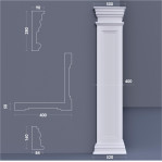 Пілястра кутова ФПЛ 9 w 400