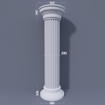 Колона канелюрная ФКА 29 d500