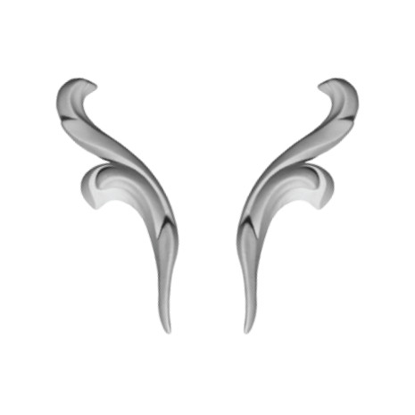 Декоративний кут у-151 h 84х25 мм.