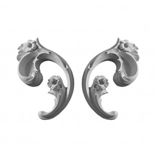 Декоративний кут у-166 h 160х96 мм