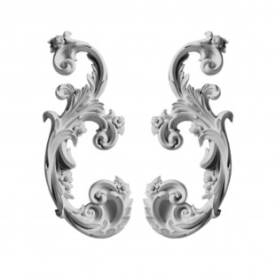 Декоративный угол у-168 h 440х178 мм