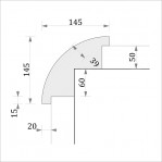 Кут зовнішній УТП 3
