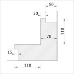 Угол внутренний УТП 4