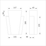 Замковий камінь ЗК 2 (h 205)
