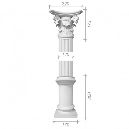 Колона з гіпсу ка-1а (1/2)