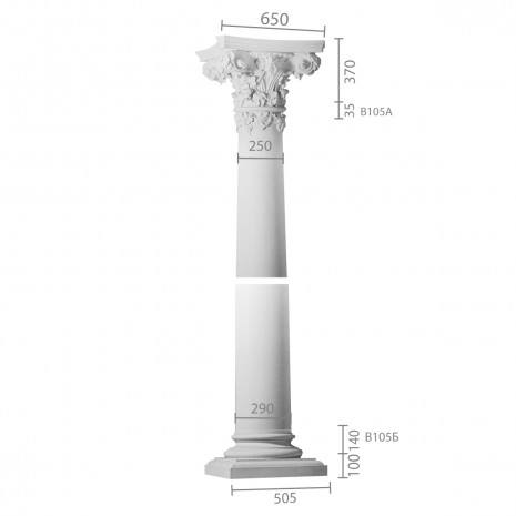 Колона з гіпсу ка-105 Энтазис
