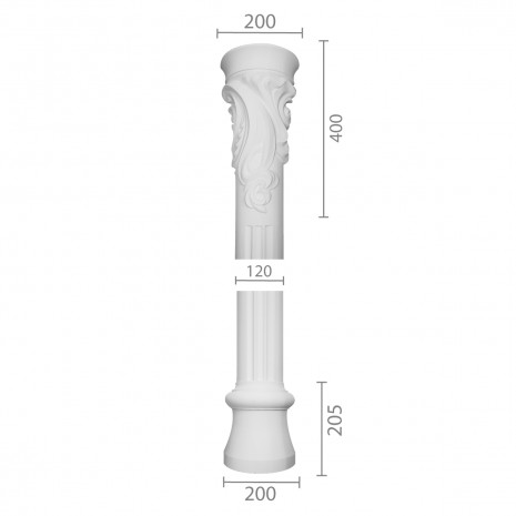 Колона з гіпсу ка-108 (1/2)