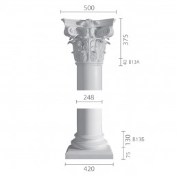 Колона з гіпсу ка-13 (1/2)