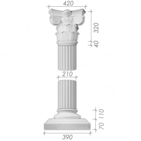 Колона з гіпсу ка-14 (1/2)