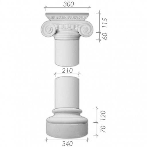 Колона з гіпсу ка-18 (1/2)