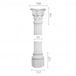 Колона з гіпсу ка-3а (1/2)