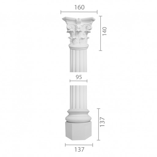 Колона з гіпсу ка-3а (1/2)