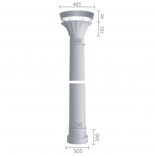 Колона з гіпсу ка-39 (ентазіс)